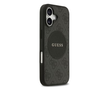 Etui / obudowa na smartfona Guess 4G Circle Classic Logo MagSafe do iPhone 17 czarny